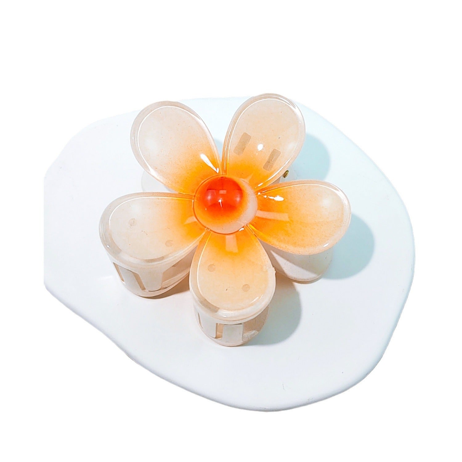 Wholesale Seaside Holiday Plumeria 7.5cm Large Flower Hair Clips